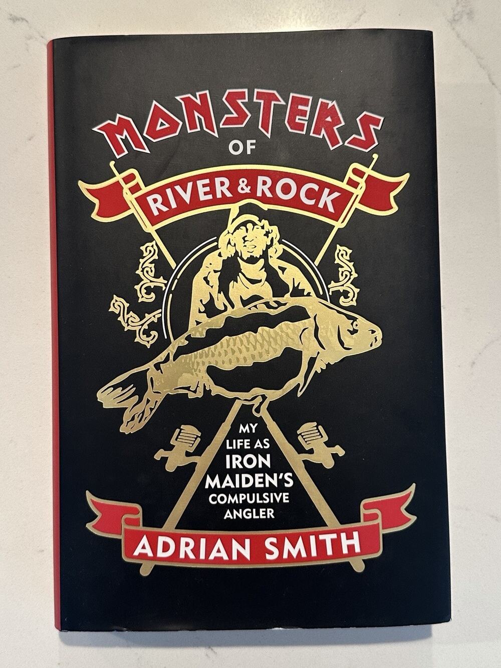 Adrian Smith Signed Monsters Of River & Rock Book Iron Maiden AUTOGRAPHED #1